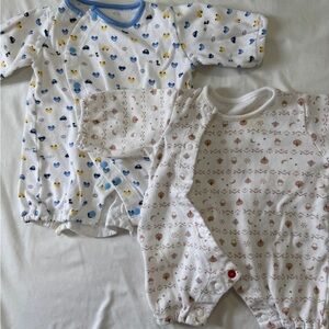 Japanese Baby Snap-On Onesie Set of Two